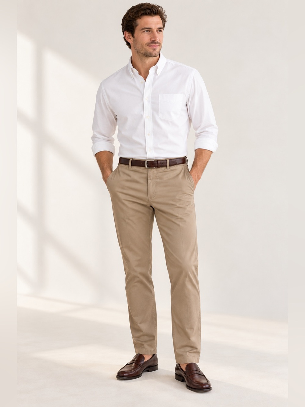 Cremieux Men’s Khaki Comfort Stretch Chino Pants 34x32